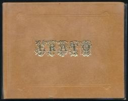 Erato. Graphiken von Mihály Zichy. Bp., 1988, Corvina. Minikönyv, Zichy Mihály erotikus grafikáinak gyűjteménye. Plüss kötésben, műanyag védőborítóval, jó állapotban.