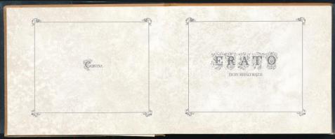 Erato. Graphiken von Mihály Zichy. Bp., 1988, Corvina. Minikönyv, Zichy Mihály erotikus grafikáinak ...