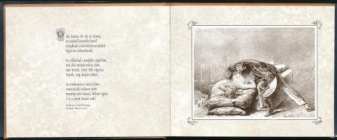 Erato. Graphiken von Mihály Zichy. Bp., 1988, Corvina. Minikönyv, Zichy Mihály erotikus grafikáinak ...