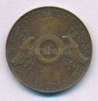 DN(~1946-1949) 50Ft "BSZKRT / Budapest Székesfővárosi Közlekedési Rt." bronz közlekedési b...