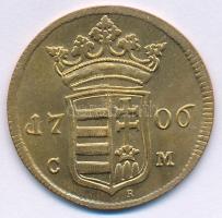 1706. X Poltúra "II. Rákóczi Ferenc" jelzett Cu replika T:AU