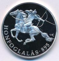 Fritz Mihály (1947- ) DN "Honfoglalás 895 / Magyarország Történelme" Ag emlékérem kapszulában (15g/0.500/34mm) T:PP