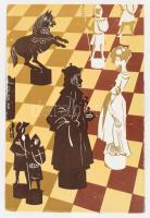 cca 30 darab üdvözlőkártya borítékkal, dobozban