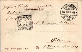 1906 Tótpelsőc, Pliesovce; látkép, városi vendéglő. Polgár I. kiadása (Ipolyság) / general view, res...