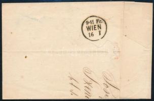 6kr with plate flaw on cover "SZENITZ" 6kr üreges nyomat levélen "SZENITZ"