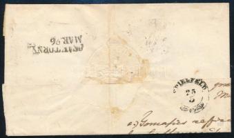 4 x 3kr with different shades on cover "ÖDENBURG" - Csáktornya 4 x 3kr Közte eltérő színár...