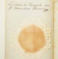 1817. márc. 22. Pannonhalma, Moró Johanna asszony a pannonhalmi káptalan elé járulván férjét, Szabó ...