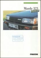 ca 1990 Mazda 323 Diesel + Kombi 2 db autó reklám katalógus, hibátlan állapotban 2x8 p