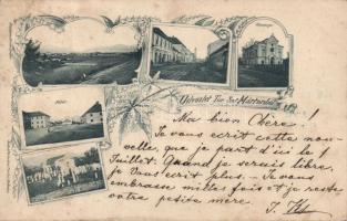 1898 Turócszentmárton with synagogue and cemetery