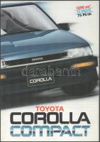 1991 Toyota Corolla Compact autó reklám katalógus, 18 p Hibátlan állapotban + ca 1985 Toyota autó teszt 2 db 2x4 p.