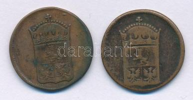 Csehország / Történelmi tartomány 1781A + 1782A 1gr Cu (2xklf) T:VF-F, patina
Bohemia 1781A + 1782A...