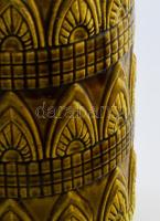 Retro német padlóváza, fülénél kis tűzhibával, jelzett, m: 45 cm