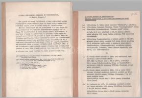 Dr. Kahler Frigyes: A római császárkori pénznemek és súlyváltozásai + Sz.n.: A tallér eredete és rendszerezése. Különös tekintettel a tallérnak Magyarországra való bevezetésére. Gépelt, összefűzött dokumentumok.