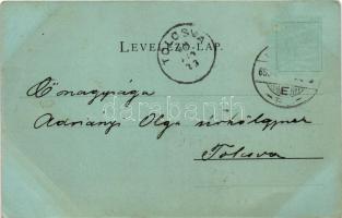 1899 (Vorläufer) Miskolc, Hámori-tó este holdfényben. Ferenczi B. kiadása (EB)