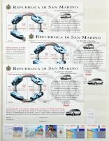 Újdonság tétel, osztrák és spanyol blokkok, San Marino sorok, blokkok és kisívek, 8 lapos Leuchtturm...