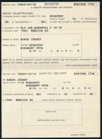 1990 Értesítés a választók nyilvántartásába való felvételről / ajánlási szelvény az 1990. évi országgyűlési választásokra