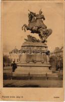 1911 Lviv, Lwów, Lemberg; Pomnik króla Jana III / monument (EK)
