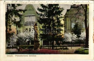 1940 Eszék, Essegg, Osijek; Preradovicevo setaliste / sétány. Milan Dirnbach kiadása / promenade (fl)