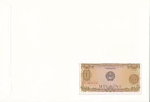 Vietnam 1976. 1D felbélyegzett borítékban, alkalmi bélyegzéssel T:UNC Vietnam 1976. 1 Dong in envelo...