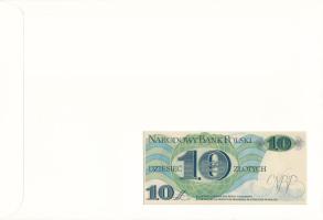 Lengyelország 1982. 10Zl felbélyegzett borítékban, bélyegzéssel T:UNC Poland 1982. 10 Złotych in env...