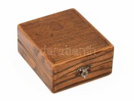 Jacquet antik stopper, kopással, kis hiánnyal, működik, 20. sz. eleje, fa tartójában, d: 6 cm