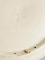 cca 1900 Telkibánya dísztányér, jelzett, mázkopással, d: 29,5 cm