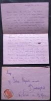 1926 Ladomerszky Margit színésznő autográf levele