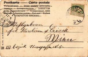 1903 Girl with dog (szakadás / tear)