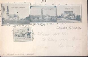 Zólyom with the shop of Lajos Steiner