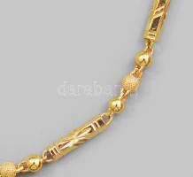 24K! arany (999-es) (Au) nyaklánc, vésett mintás. masszív, jelzett 58 cm 50,77 g,