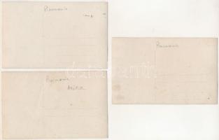 Stájerlak, Steierlak, Stájerlakanina, Steierdorf, Anina - 3 db RÉGI fotós képeslap: vasgyár, települ...