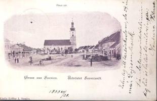 Szenicz (Szénás) market square