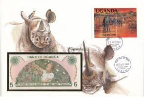 Uganda 1982. 5Sh felbélyegzett borítékban, első napi bélyegzéssel T:UNC Uganda 1982. 5 Shilling in envelope with stamp and first day cancellation C:UNC