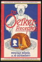 cca 1930 Dr. Oetker süteményes receptfüzet 48p. .