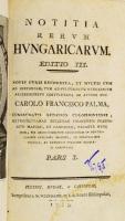 [Palma Károly Ferenc (1735-1787)] Carolus Franciscus Palma: Notitia rerum hungaricarum. I. köt. Pest...
