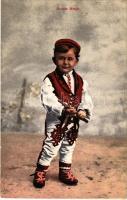1911 Ja sam Hrvat / Horvát népviselet / Croatian folklore. C. W. Wien Photochrom (EK)