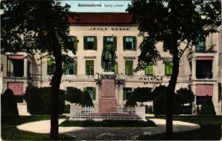 1914 Balatonfüred, Ipoly udvar, Kisfaludy Sándor szobra (EK)