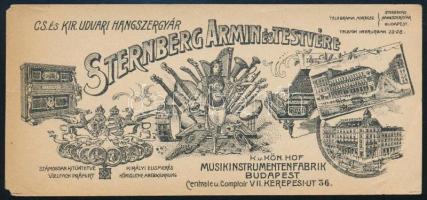 Sternberg Ármin és testvére, Cs. és kir. udvari hangszergyár számolócédula