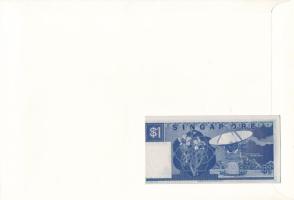 Szingapúr 1987. 1$ felbélyegzett borítékban, bélyegzéssel T:UNC
Singapore 1987. 1 Dollar in envelop...