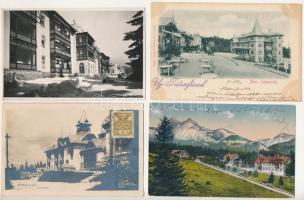 Tátra, Magas-Tátra, Vysoké Tatry; - 25 db RÉGI város képeslap vegyes minőségben / 25 pre-1945 town-view postcards in mixed quality