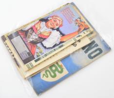 cca 1930 12 db utazási prospektus, német olasz, spanyol, francia, stb