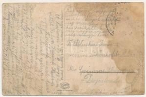 1939 Kondoros, csárda, fogadó, bicikli. Pusztay Istvánné kiadása (ázott / wet damage)