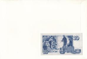 Izland 1961. 10K felbélyegzett borítékban, bélyegzéssel T:UNC
Iceland 1961. 10 Kronur in envelope w...