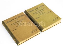 Groedel, Franz M.: Grundriss und Atlas der Röntgendiagnostik in der inneren Medizin. I-II. Teil. (I.: Grundriss. II.: Atlas.) Lehmann's medizinische Atlanten Band VII. München, 1914, J. F. Lehmann, VIII+518 p.; 140 p.+ 55 (kétoldalas) t.+ XII (röntgenképek) t.+ 16 p. Számos szövegközti és egészoldalas illusztrációval. Német nyelven. Kiadói aranyozott gerincű félvászon-kötés, kissé viseltes borítókkal, helyenként kissé foltos lapokkal.