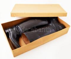 Dihlmann Bőr lovaglócsízma kb 8,2- es méret, jelzett, jó állapotban