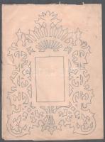 cca 1900 Történelmi Magyarországon található papírgyárak védjegyei (vízjelei) nyomtatványként (Copon...