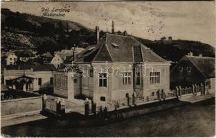 1925 Lendva, Alsólendva, Alsó-Lendva, Dolnja Lendava; Laubhaimer villa (ma a városi könyvtár épülete), kir. közjegyző. Ernest Balkányi kiadása / villa (today functions as the city library), notary's office (EK)