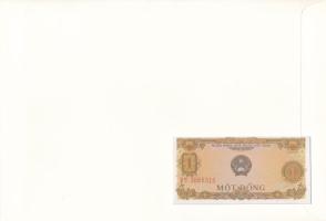 Vietnám 1976. 1D felbélyegzett borítékban, bélyegzéssel T:UNC
Vietnam 1976. 1 Dong in envelope with...