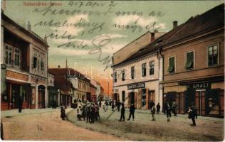 1907 Szászváros, Broos, Orastie; gyógyszertár, Lobstein Lázár, H. Graef üzlete és saját kiadása / pharmacy, shops (r)