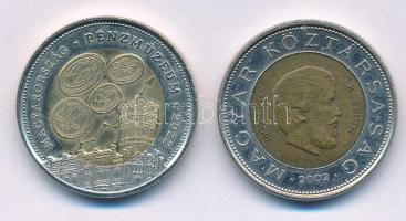 2002. 100Ft "Kossuth" + 2022. 100Ft "Pénzmúzeum" T:XF,AU